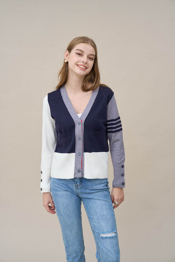 Navy sport cardigan