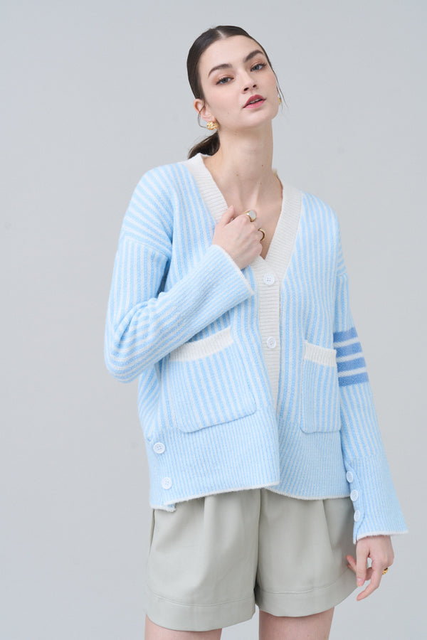 Little blue sky line cardigan